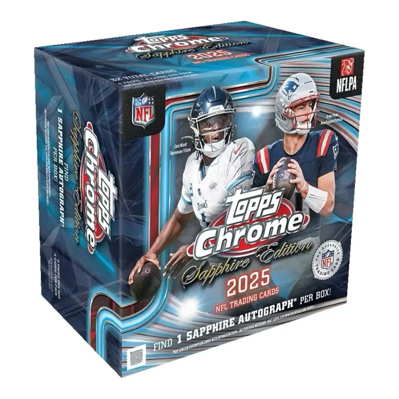 Topps Chrome Sapphire NFL Hobby Box 2025