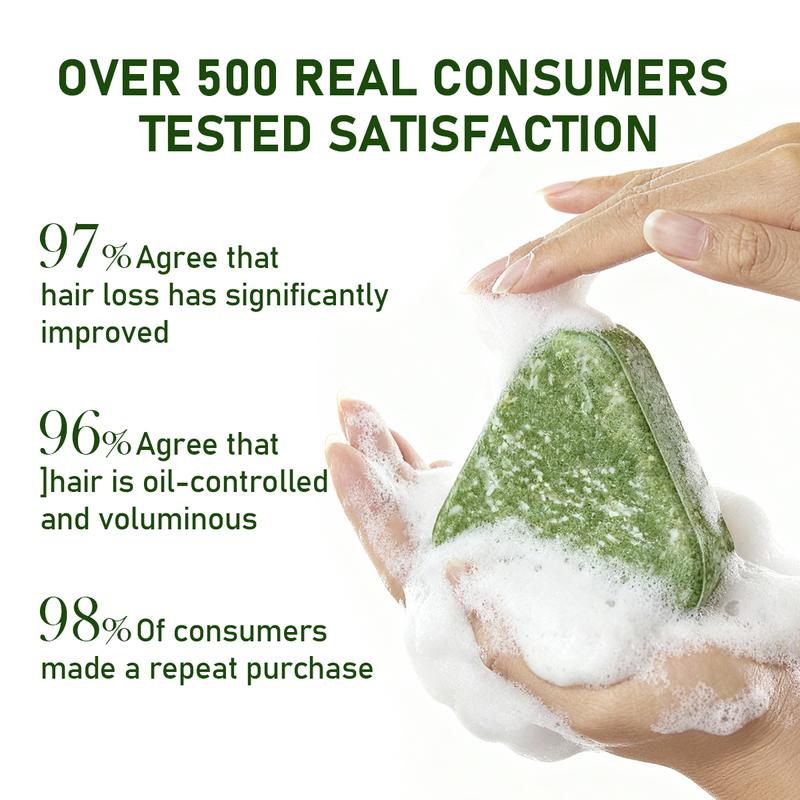 【Buy 1-get 1 free】BSAPY Anti Hair Loss Shampoo Bar 120g - DHT Blocker with Polygonum Ginseng & Tea Tree for Thinning Hair Sulfate-Free Herbal Hair Growth Conditioner