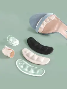 2pcs Self-Adhesive Non-Slip Forefoot Pads, Soft Comfortable Cushioning, Suitable for All Shoe Heels, Prevents Slipping, Enhances Foot Comfort