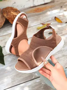 Women's Open-Toe Slip-On Sandals, Casual Summer Wedge Shoes, Non-Slip Platform Slides, Lightweight Wedge Mules, Women's Black Casual Sandals, Stitching Detail Wedge Slides
