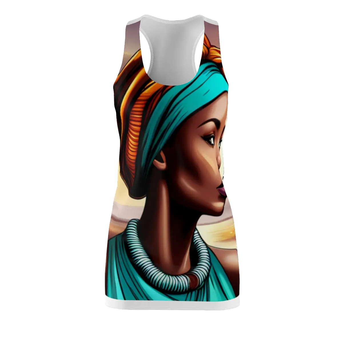 Women's Cut & Sew Racerback Dress (AOP)