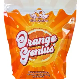 Orange Genius Energy Drinks Beverage Sport Fruit Natural Vitamin Sugar free