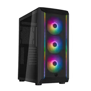SilverStone Technology FA511Z-BG Fara 511Z High Airflow ATX Gaming Chassis with Excellent Cooling Potential, Black