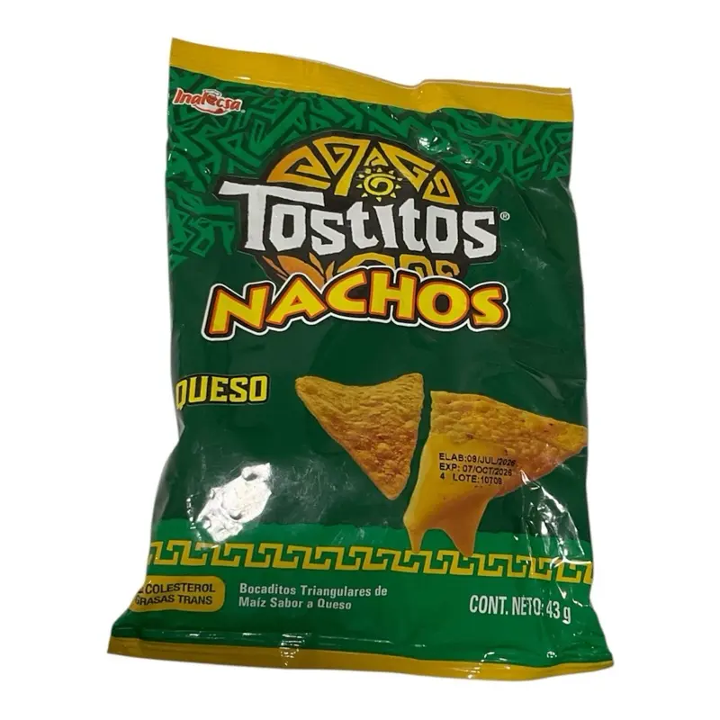 Tostitos Nachos Cheese Flavor 43g | Crunchy Corn Chip