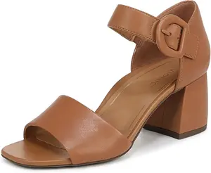 Vionic Womens Chardonnay Heeled Sandal - Camel Nappa Leather I7818L4201
