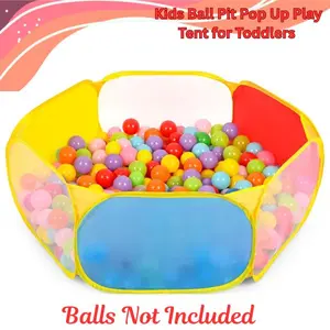 Kids Ball Pit Pop Up Play Tent for Toddlers – Indoor Outdoor Baby Playpen with Zipper Storage Bag, Playhouse for Boys Girls, Easter Gift (Balls Not Included)