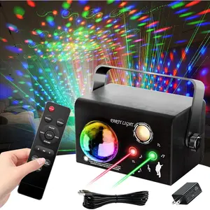 Square Party Lights DJ Disco Ball Light,4 Modes Sound Activated DJ Disco Light with Remote,USB  Dance Stage Lights for Parties,Birthday,Dance,Bar,Weddings, Wedding Show Club