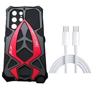 for Samsung Galaxy S26 S25 S24 S23 S21 Ultra S21+ A72 A52 Case Drop Protection Phone Case Ultra-Durable Phone Case - Lanyard Equipped, Shockproof, and Scratch-Resistant Aluminum Alloy Protective Frame Case - Durable, Lightweight, Sleek Design