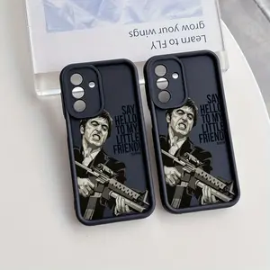 Popular Scarface Phone Case Protective Cover Compatible with Samsung Galaxy A26 A36 A55 A35 A06 A16 A05 A14 A24 A34 A54 A15 A05S A25 A23 A33 A53 A73 A13 4G 5G Shockproof Soft TPU Back Cover Accessories