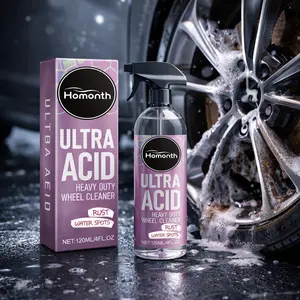 Heavy Duty Wheel Cleaner Iron Remover Professional Acid Formula For Brake Dust Rust And Hard Water Spots Restore Rim Shine
