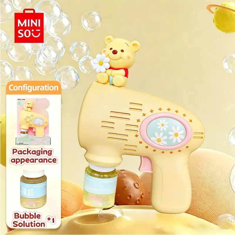 Disney Series Winnie the Pooh Bubble Gun - Perfect Gift for Kids Fans Winnie Lover Trendy Toys for Summer Holiday