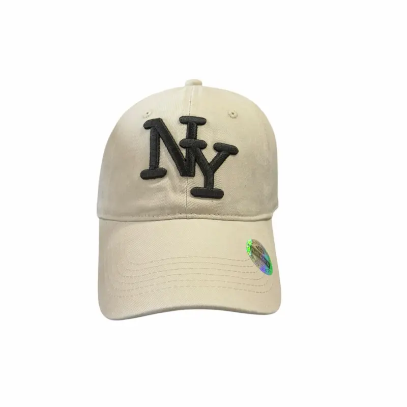 Unisex New York Style Embroidered Lightweight 1-Size Adjustable Cap - Casual Streetwear Fashion Accessory