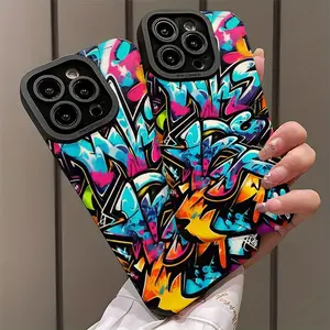 Phone Case - Colorful Graffiti Wall Art Pattern Design Is Suitable for Iphone 17, 17Plus, 17Pro, 17Promax, Iphone 16, 16Plus, 16Pro, 16Promax, Iphone 15, 15Plus, 15Pro, 15Promax, 14, 14Plus, 14Pro, 14Promax, 13, 13Pro, 13Promax