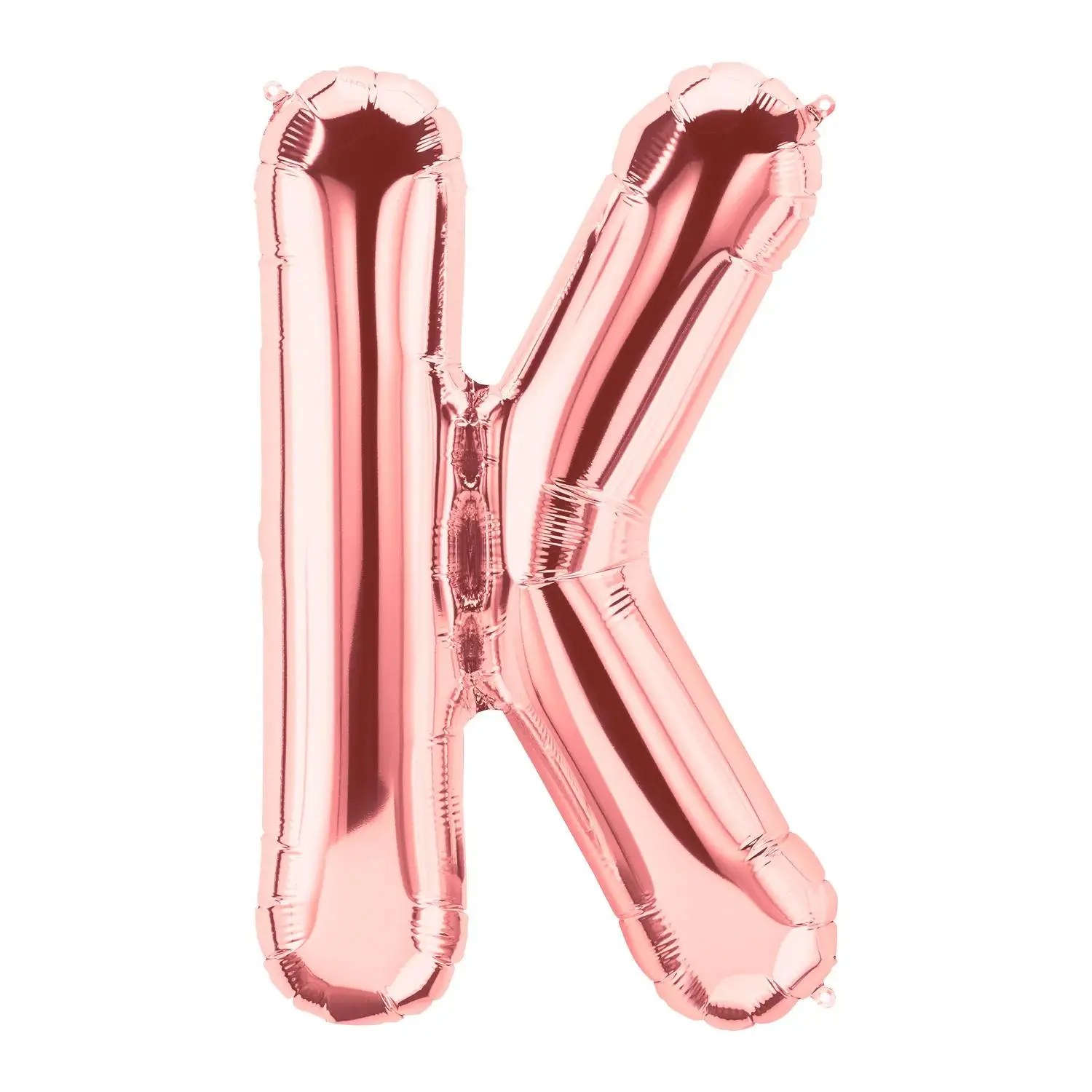 K-Shaped Rose Gold Letter 34" Mylar Balloon