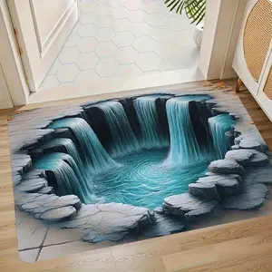 '2D Flat Optical Illusion Non-slip Doormat Easy To Clean Perfect for Front Door Entryway Bedroom Laundry Room Area Door Mat Home'