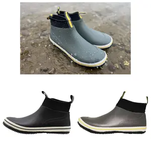NORTY Mens Rubber 6 inch Ankle Rain Boot Shoes 41845 Runs 1-2 Sizes Big
