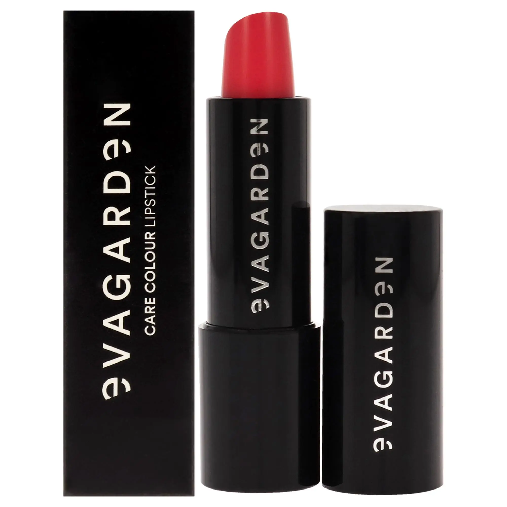 Evagarden Care Color Makeup Lipstick - 593 Raspberry Shade, Vibrant Bold Hue, 0.10 oz for Women