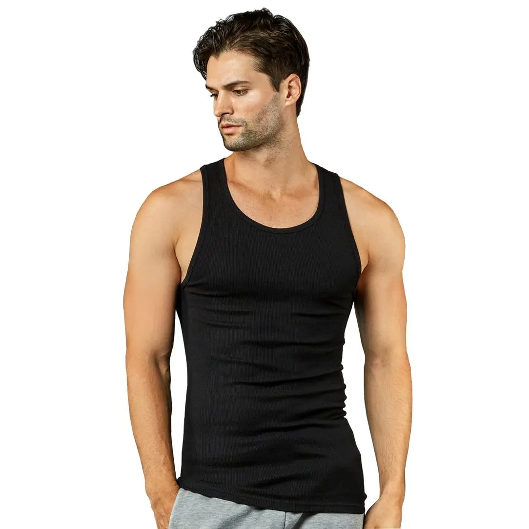 POWER CLUB Men's Color A-Shirts CPA003 100% Cotton Tank Tops S to 3XL Pack of 3