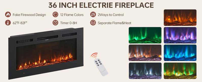 【2 Packages Shipping】oneinmil Fireplace TV Stand with Barn Door for TVs up to 80", Farmhouse 70" Fireplace Entertainment Center with Storage Cabinets, White TV Stand and Black Fireplace White & Brown,