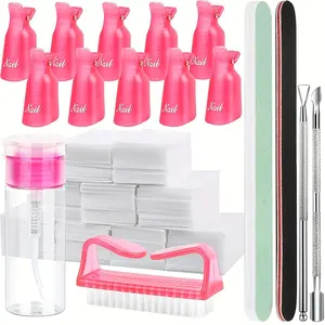 Professional Nail Polish Remover Tool Kit, 1 Set Multi-use Nail Art & Nail Care Supplies, DIY Manicure & Pedicure Accessories for Home & Salon Use