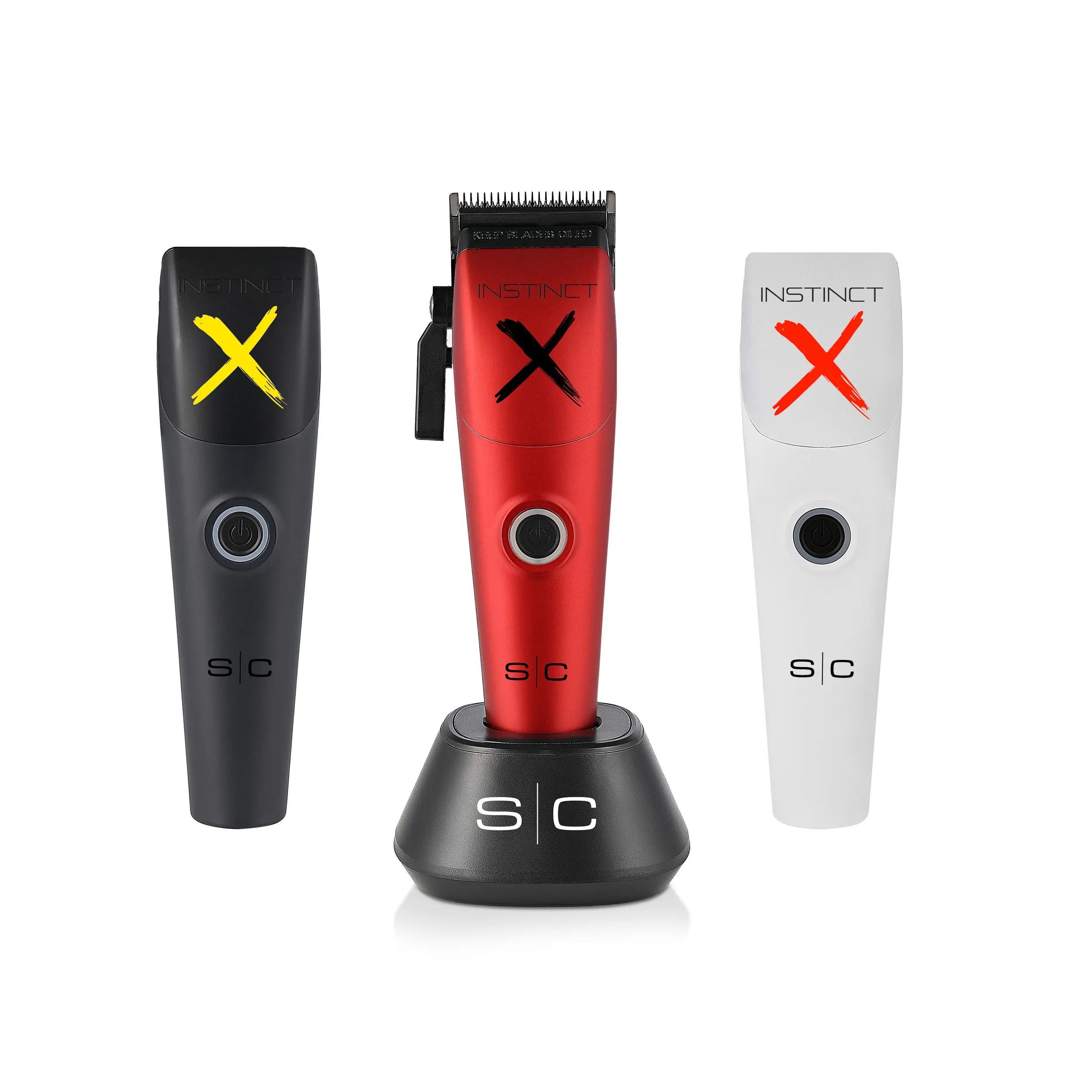 StyleCraft Instinct-X Clipper - Professional Cordless Hair Clipper with Vector Motor, Adjustable Blade, Carbon Fiber, Lightweight Design, 11,500 Strokes/Minute, 4-Hour Battery Life