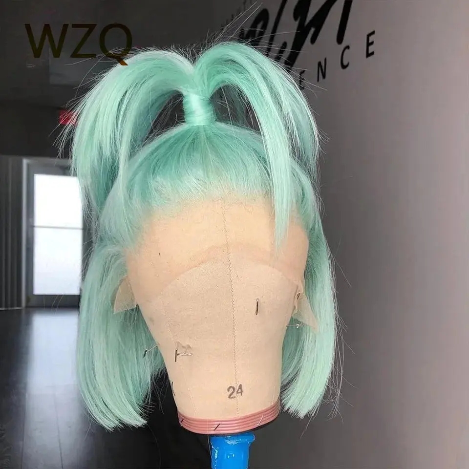 Mint Green 180% Density HD Lace Bob Wig | 8–14 Inches