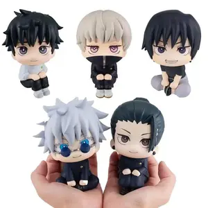 10cm Anime Jujutsu Kaisen Figure Look Up Q Version Satoru Toji/Okkotsu Gojo/Geto Suguru Action Figure Fushiguro Yuta Figurine