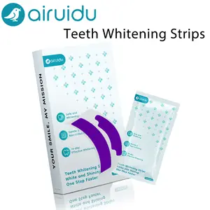 Airuidu TS07PRO Purple Teeth Whitening Strips-Suitable for sensitive teeth-Effective in 30 min-7/14/21Whitening Sessions-Teeth whitening-PAP&V34 Highly effective whitening-Peroxide-Free