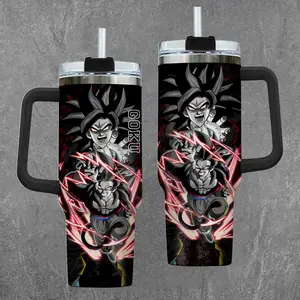 [DBZ] G00kuu Super Saiyan 4 Personalized 20oz & 40oz Tumbler With Handle – Anime Gaming Stainless Steel Cup, Insulated Iced Coffee Mug, Aesthetic Design, Trendy Drinkware, Daily Use, Gift Idea, Fan Favorite, Gift For Otaku & Anime Fans