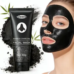 Bamboo Charcoal Black Mask,Bamboo Charcoal Infused, Absorbs Excess Oil, Ideal for Weekly Deep Cleansing