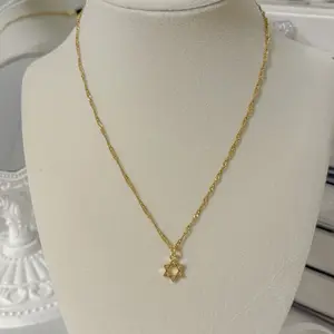 gold-plated Star of David necklace
