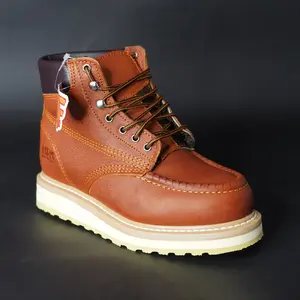 Men's 613 Honey Dual Density Moc Toe Slip Resistant Wedge Work Boot / Botas de Trabajo