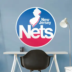 New Jersey Nets - RealBig Classic Logo Collection - Official NBA - Reusable Vinyl Wall Decals #1
