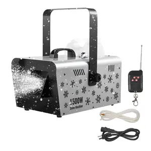 【FathersDayGift】VEVOR Snow Machine, 1500W Handheld/Hanging Snow Maker By Wireless Remote Control, Portable Snowmaking Machine, High Output Snowflake Maker with 5L Tank for Christmas Party Wedding Stage Effects