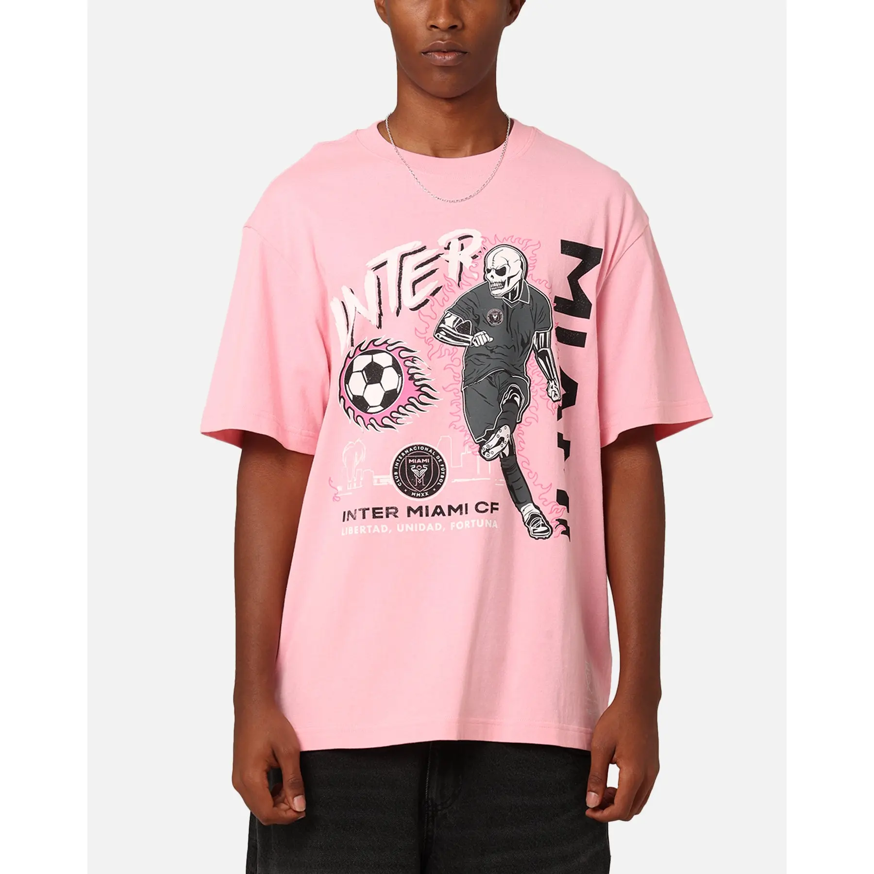 Mitchell & Ness Inter Miami CF Flame 2.0 T-Shirt Light Pink