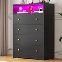 Black-4 Drawers（with LED Lights）