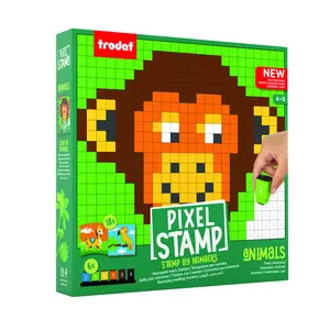 Stamp By Number Kit - Learning Game for Kids - Pixel Stamp Kit