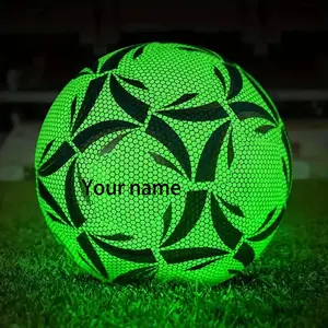 Sculpted No.5 Football - Personalized name and logo, luminous design - Perfect for home decoration, birthday, anniversary, Christmas, wedding, Valentine's Day gifts