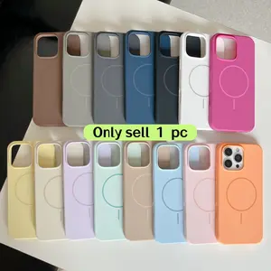 Magnetic Charging Matte Case, Protector, Shockproof Soft Protective Cover for iPhone 17/17 Pro/17 Pro Max, 16/16 Pro/16 Pro Max, 15/15 Pro/15 Pro Max, 14/14 Pro/14 Pro Max, 13/13 Pro/13 Pro Max – Solid Color Design