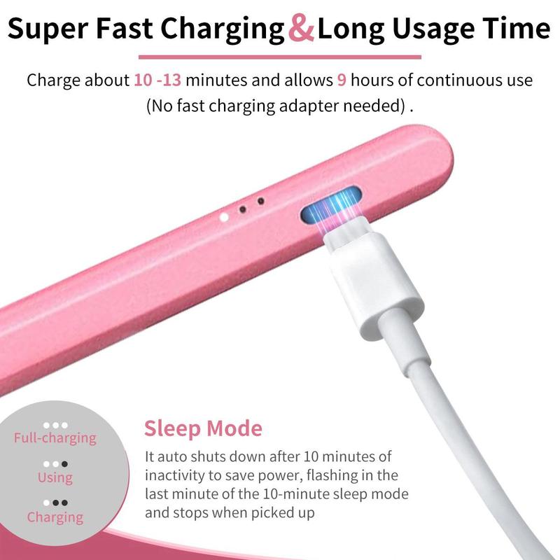 Pencil for Apple iPad A16 11 and 10 Generation, Fast Charging Stylus for 2026-2018, for iPad 11-6 Generation, Air 11-Inch/13-Inch M3/M2/5th-3 Generation, pro 13 "/11"/M4/12.9 ",Mini A17 Pro 7/6/5Th Palm Rejection Tilt Sensitivity pen TikTokShopHolidayHaul