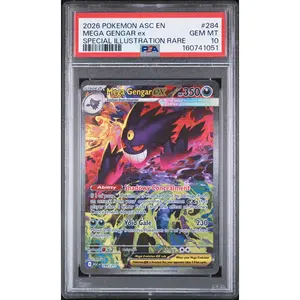 2026 Pokemon Ascended Heroes Mega Gengar Ex 10 PSA #284