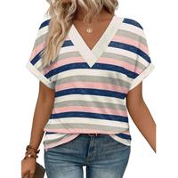 striped Pink-Short sleeve