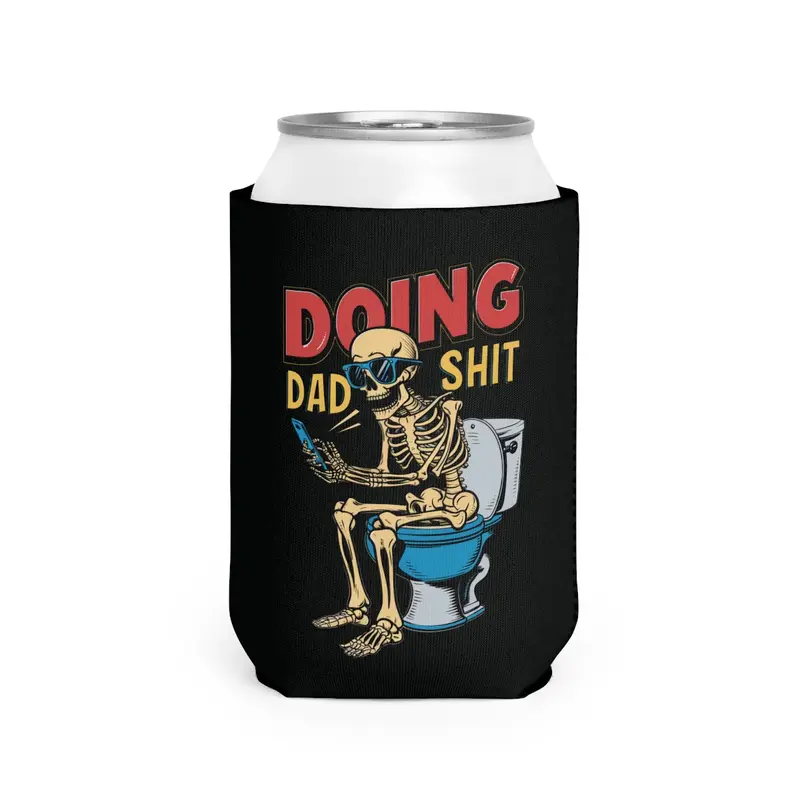 Insulator Doing Dad Shit Funny can holder sleeve Dad Fathers Day Gift Can Coolie Drinkware Mug Tumbler Cup Bottles Portable Black Cold-Hot party