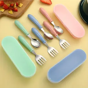 Tableware Fork Fork Set, Stainless Steel Spoon Fork Durable Oval Storage Box with Stylish Holiday Gifts with Unique Personal Style Cutlery Utensils