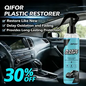 QIFOR Waterless Spray Wax: Ultimate Protection for Rubber and Plastic Surfaces Automotive Interior Detailer and Protector, Leather Cleaner, Quick Detailer, Car Care, Long-Lasting Protective Shine Ceramic Coating