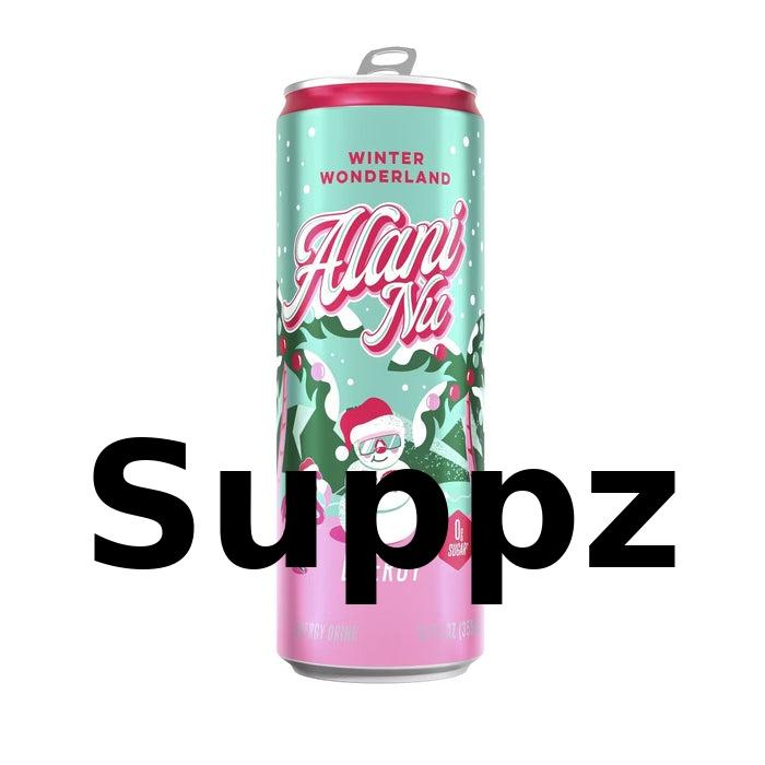 Alani Nu Energy Drink - Winter Wonderland - Naturally Flavored 0g Sugar 200mg Caffeine (Case of 12)