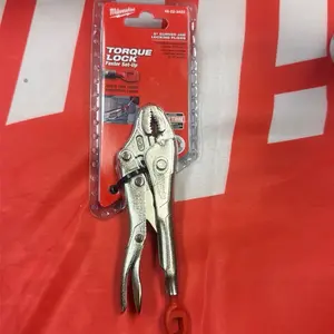 Milwaukee 5” curved jaw locking pliers torque lock