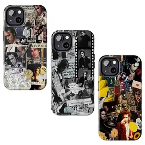 Jeff Buckley Collage Phone Case Collection For iPhone, Mystery White Boy Tour 1995 Music, 90s Alt Rock Cover Cellphone