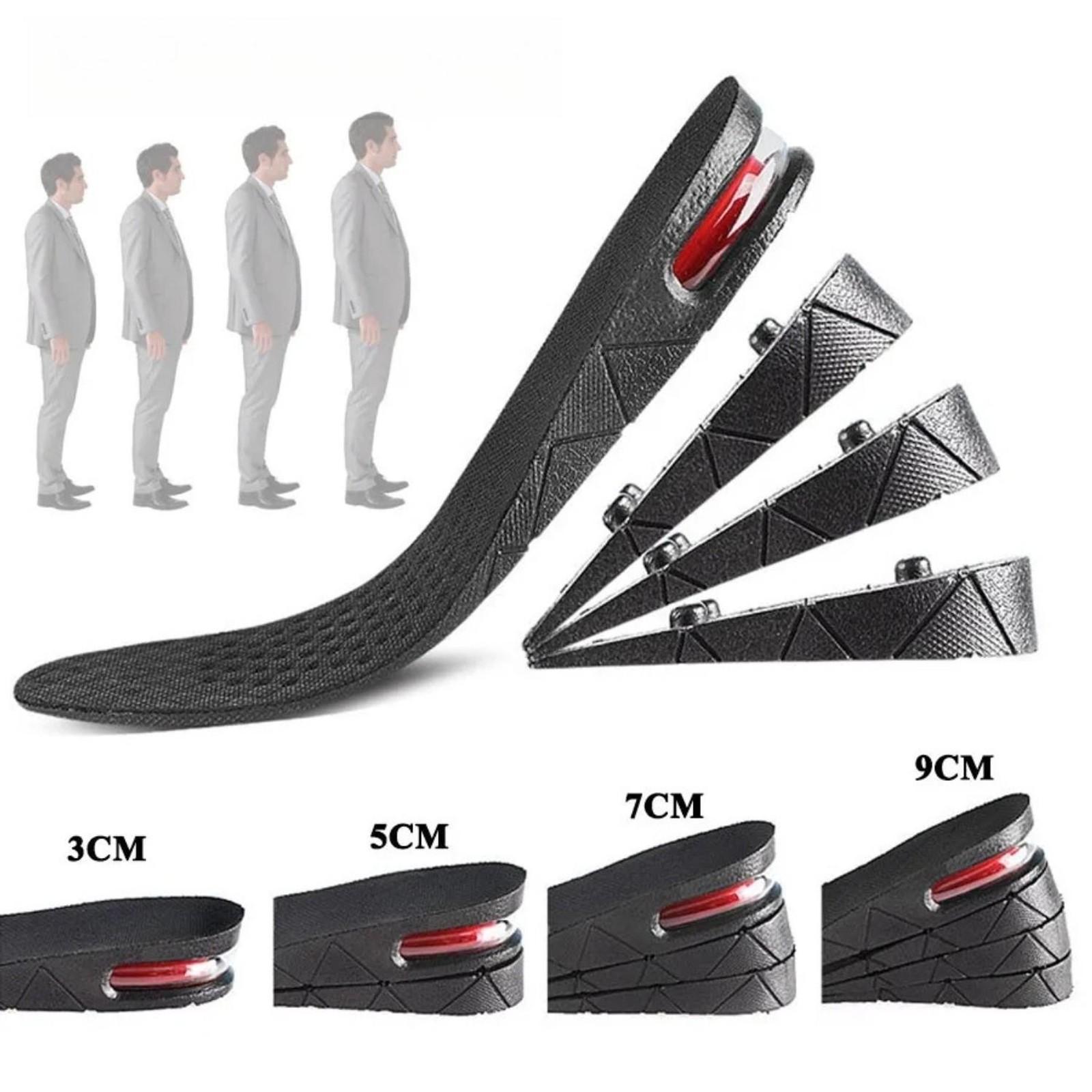 Invisible Height Increase Insoles Unisex Ultra Soft Sole Non-Tiring Leather Shoes Adjustable Height Cushions, Comfortable Footwear Inserts Soft Cushioned Insoles Height Increasing Insoles, Height Lift Insoles, Heightening InsolesGift.