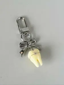 Cute Tooth Shaped Keychain, Fashionable Keychain for Women & Men, Trendy All-match & Exquisite Keychain for Birthday Gift, Keychain Kawaii